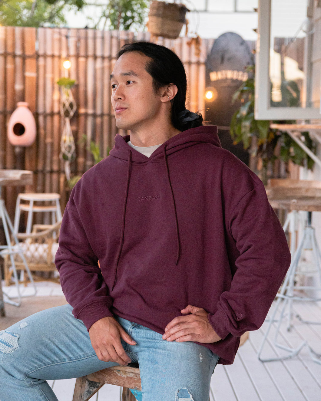 Jiro Hoodie - Aubergine