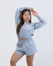 Load image into Gallery viewer, Bloom Long Sleeve Crop - Sweet Sky
